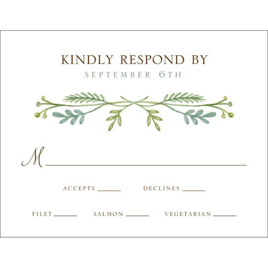 French Garden Response Cards